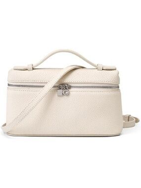 Small leather crossbody bag top handle shoulder purse trendy quiet luxury